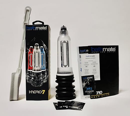 Original HYDR0 7 Water Hydro Pump | Color: Clear - Male Vacuum HydroPump Bundle Kit
