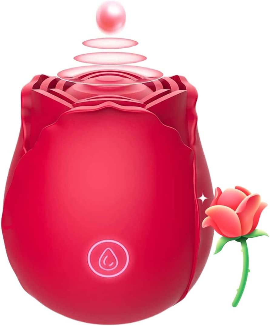 Rose Virbrater for Women, 10 Modes, Delivered Within 2-4 Days - Red Rose-BF634