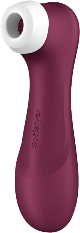 Satisfyer Pro 2 Generation 3 (NO APP) - Air-Pulse Clitoris Stimulating Vibrator with Liquid-Air Technology - Non-Contact Clitoral Sucking Sex Toy for Women, Waterproof, Rechargeable (Wine Red)